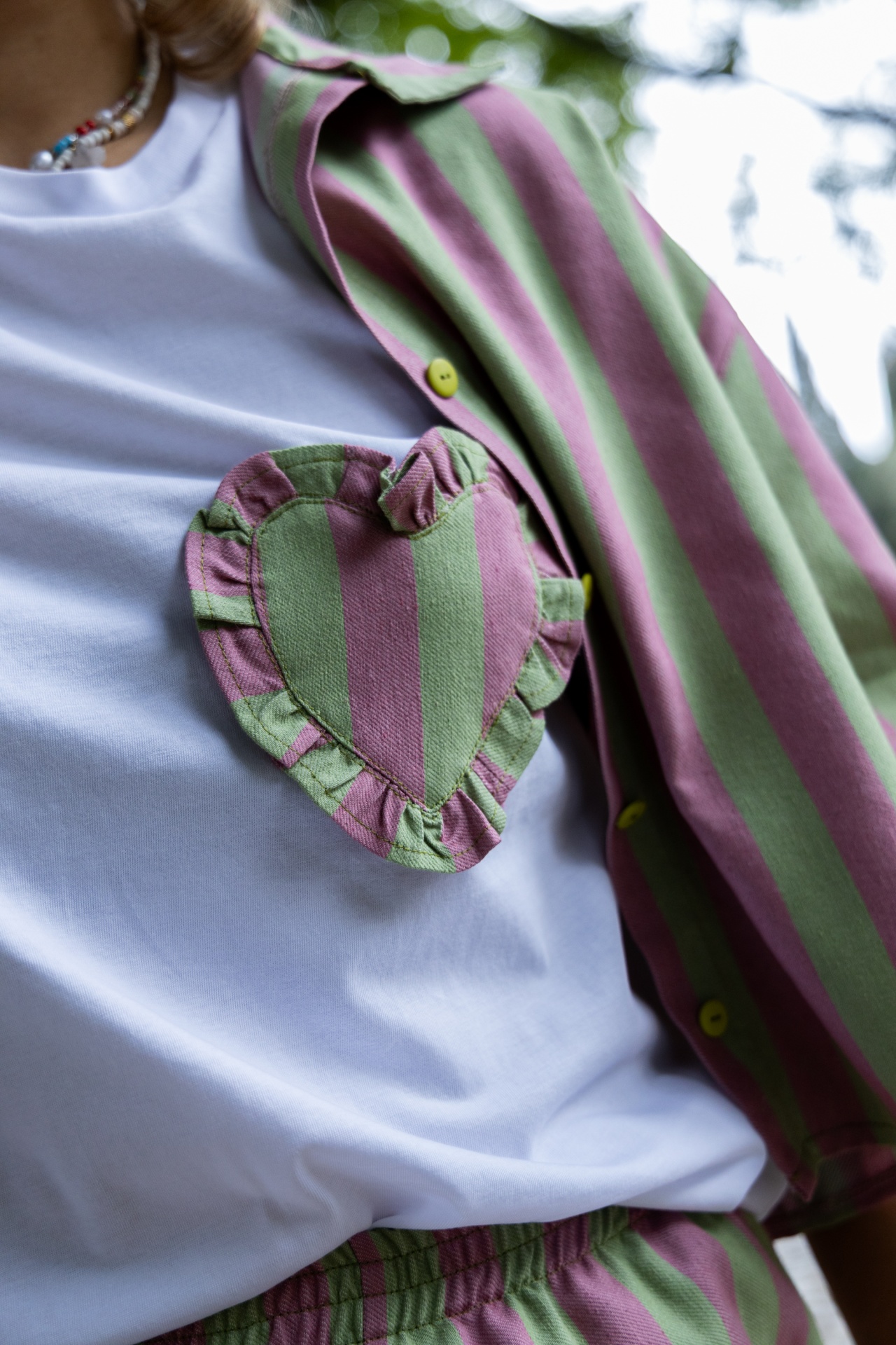 Tshirt - Verde/Rosa