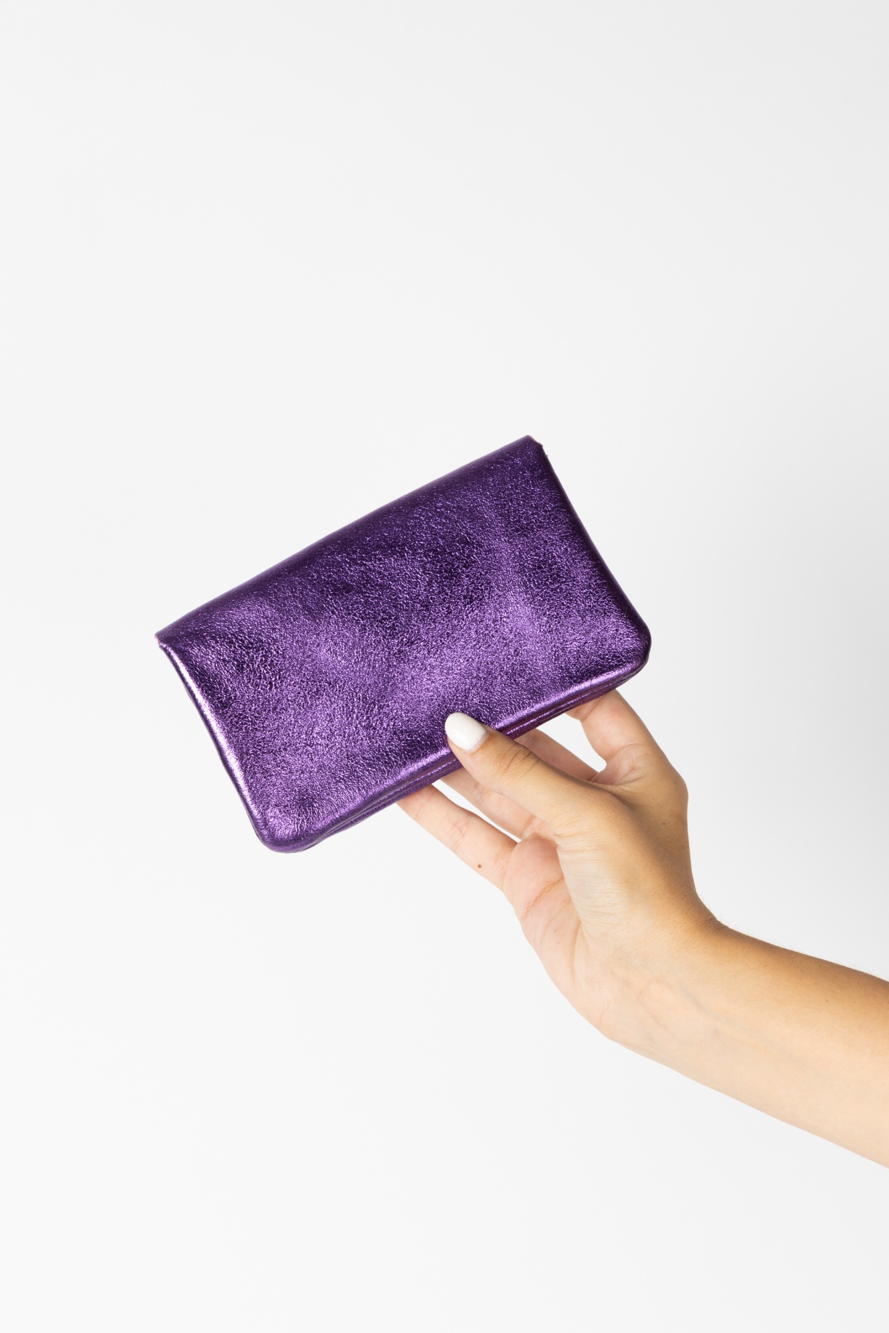 Carteira Grande - Roxa Brilhos