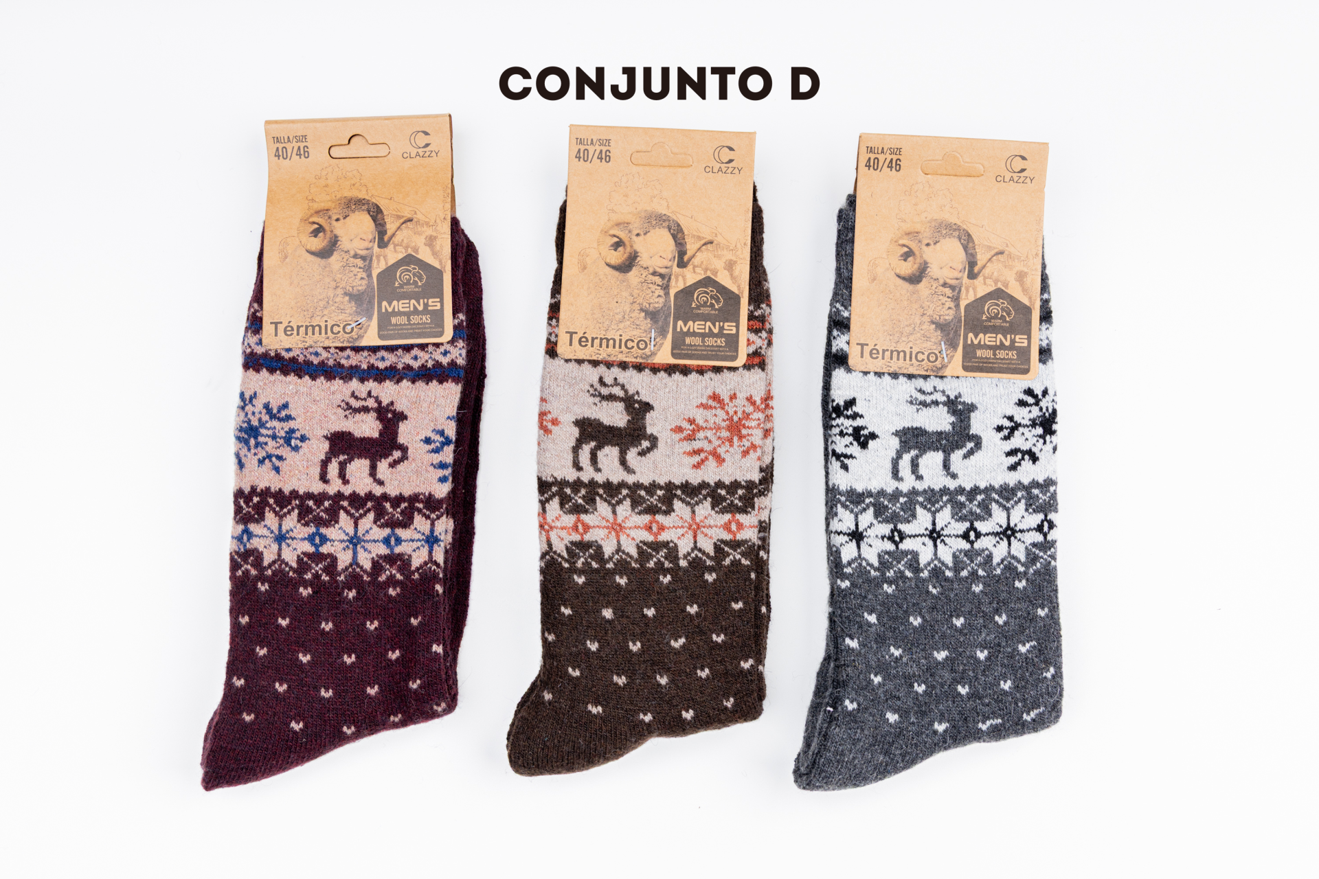 Meias de lã – Pack 3 Pares