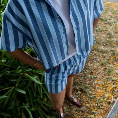 Camisa Papaya - Azul