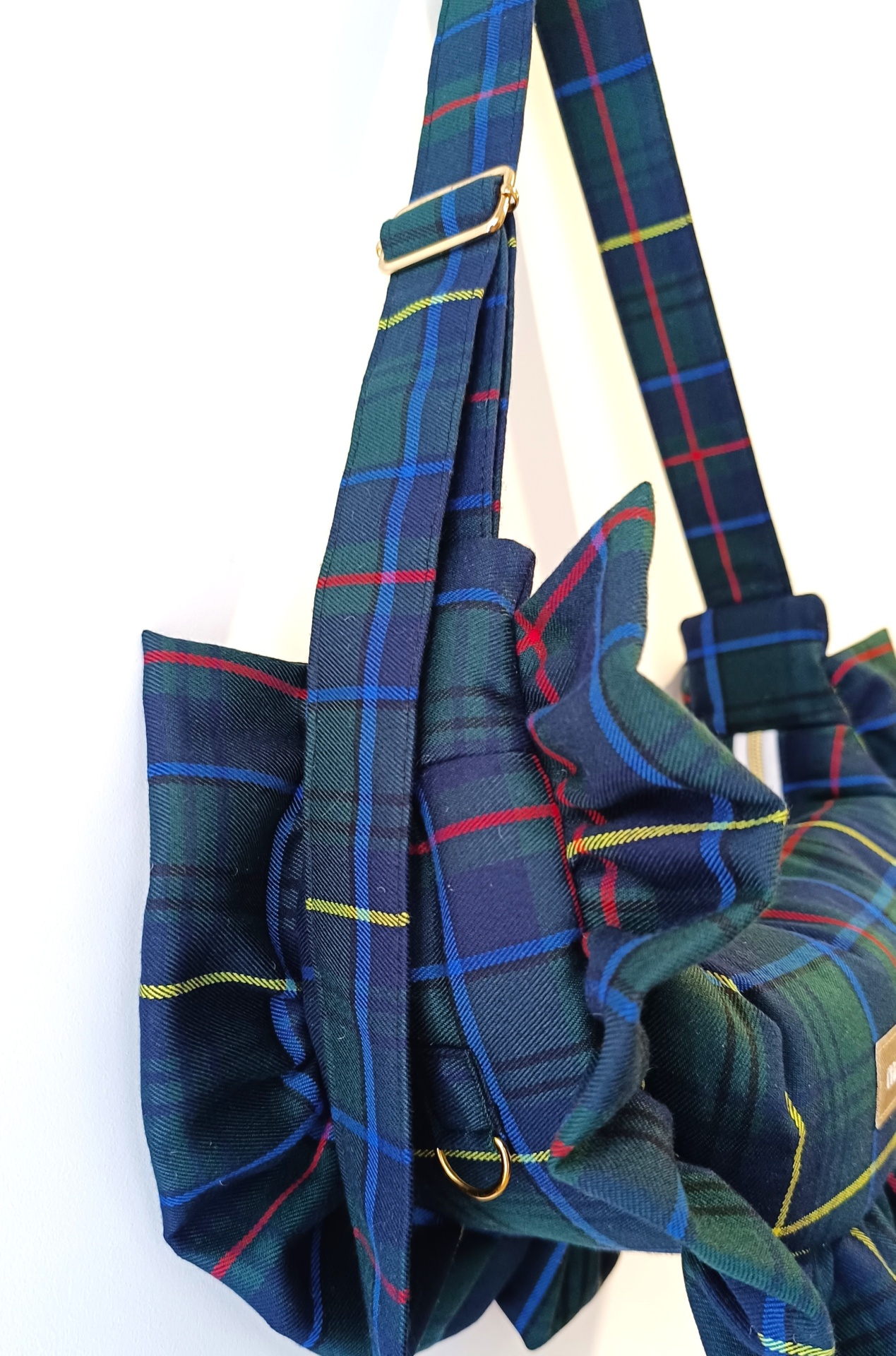 MALA OLÍVIA XADREZ ESCOCÊS VERDE