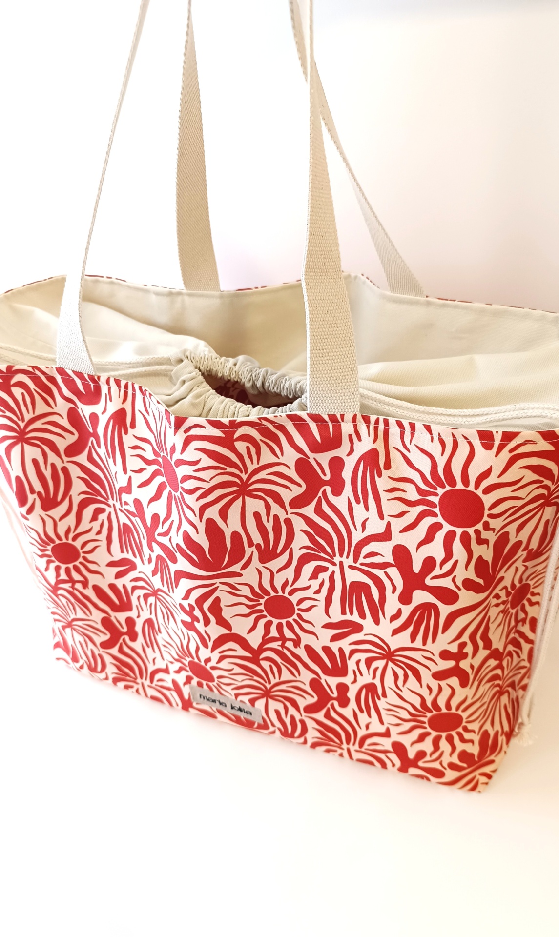 SACO DE PRAIA SOL E ALGAS TERRACOTA