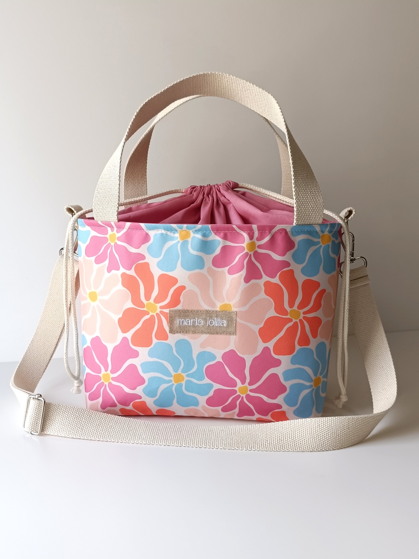 LANCHEIRA TÉRMICA FLORES COLORIDAS