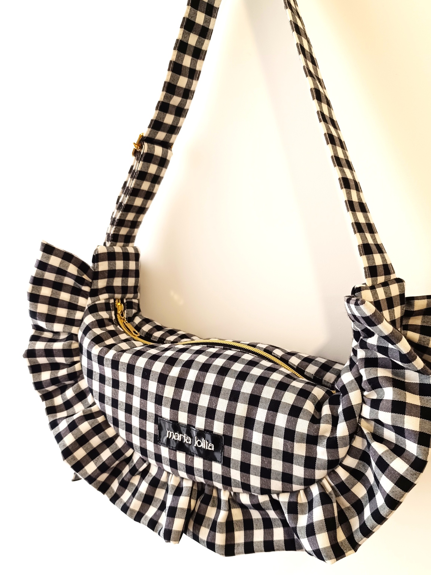 MALA OLÍVIA VICHY PRETO