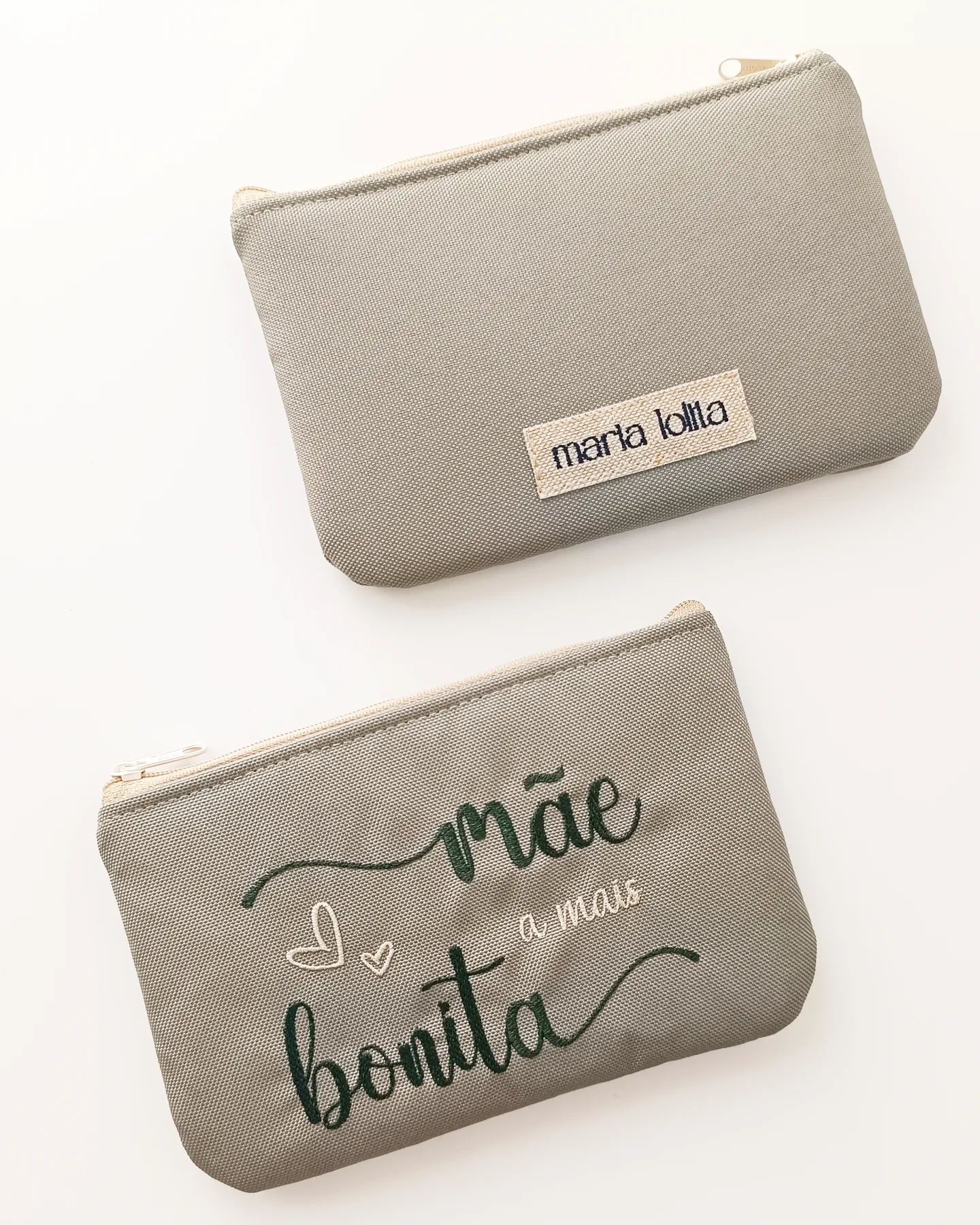 Nécessaire com bordado - Mãe