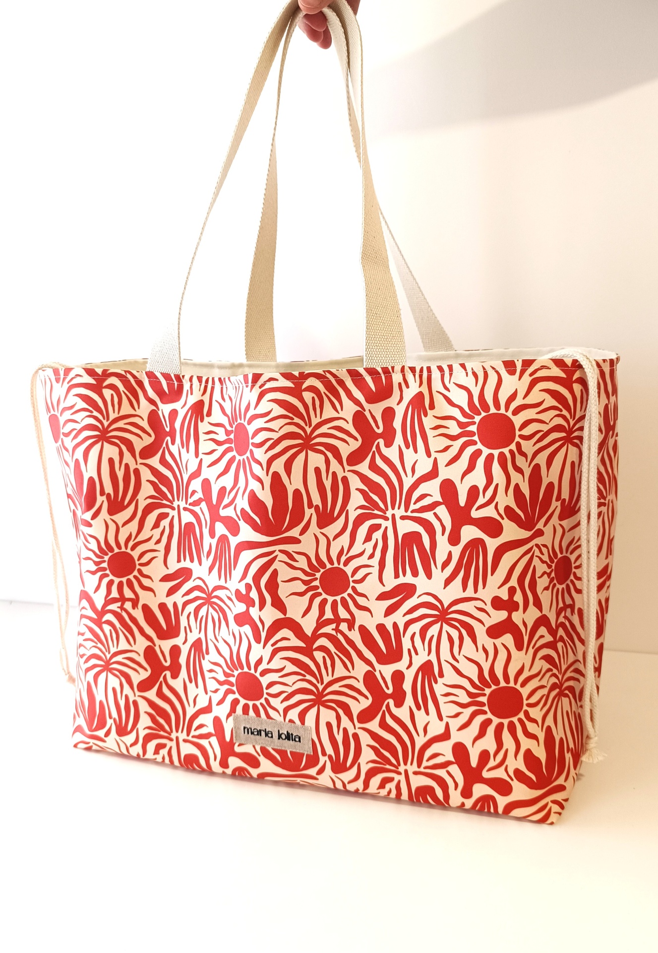 SACO DE PRAIA SOL E ALGAS TERRACOTA