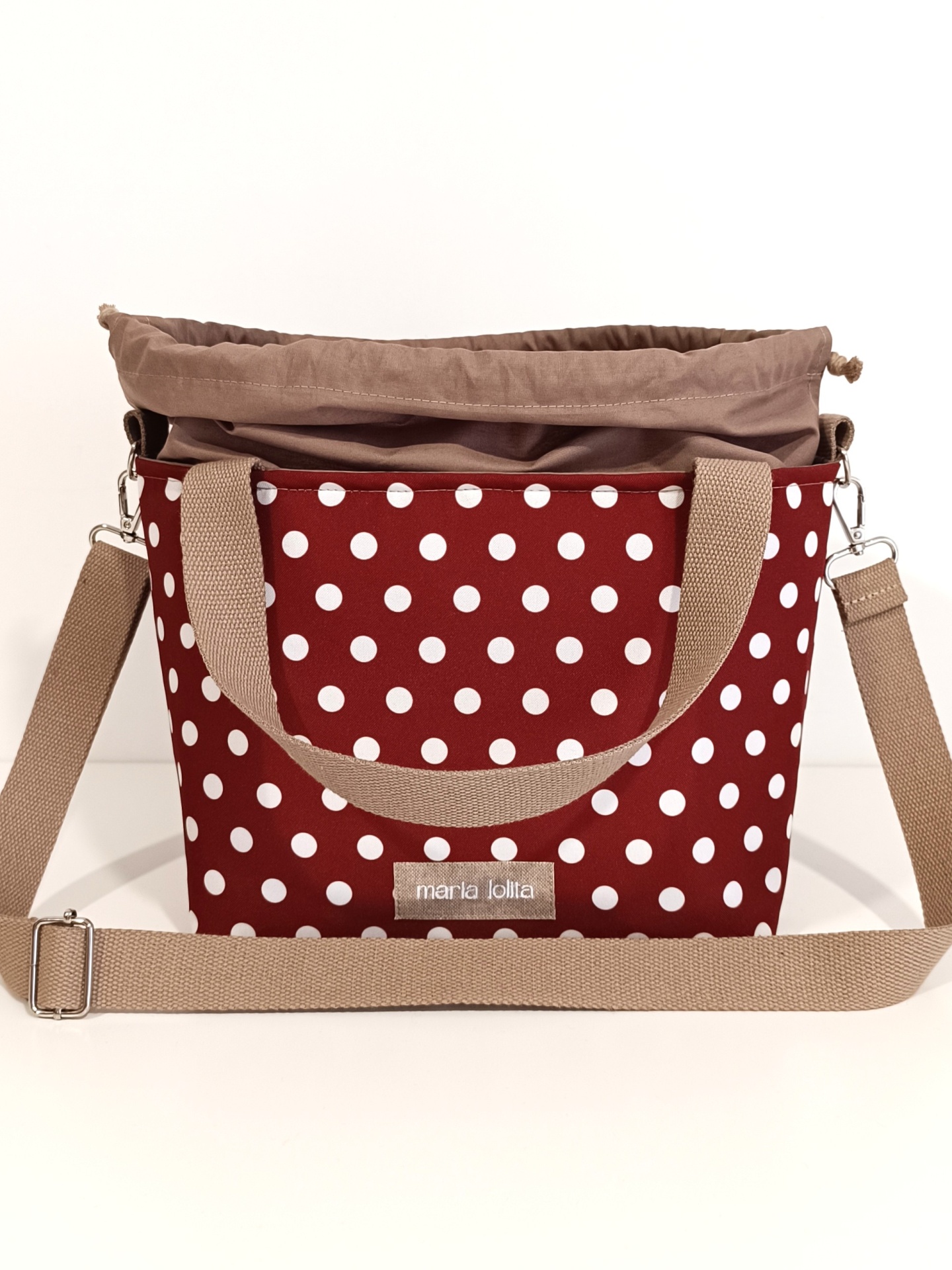 LANCHEIRA TÉRMICA CASTANHO COM BOLAS