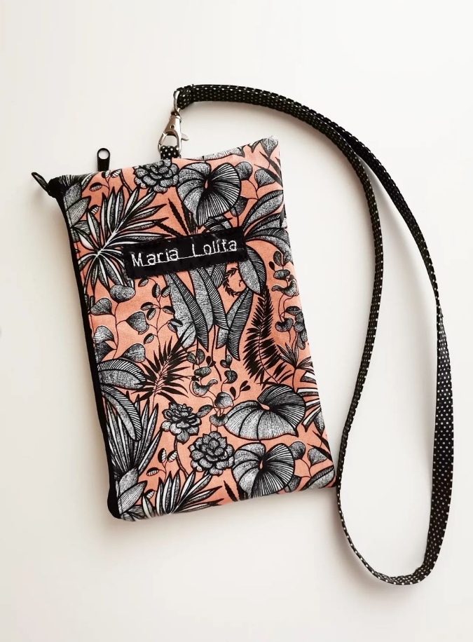 Bolsa de telemóvel - fecho lateral