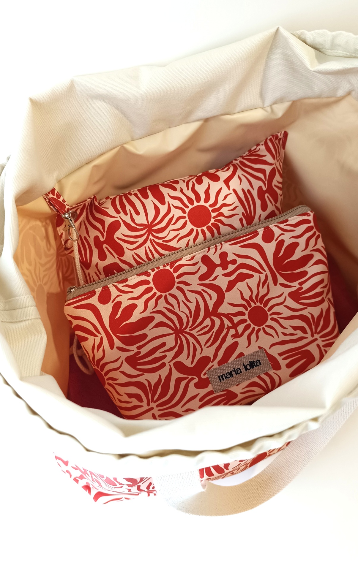 SACO DE PRAIA SOL E ALGAS TERRACOTA