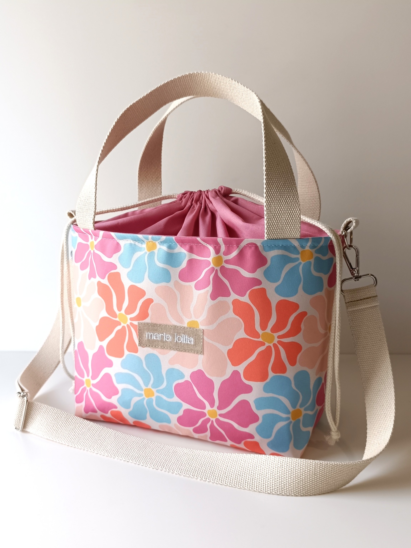 LANCHEIRA TÉRMICA FLORES COLORIDAS