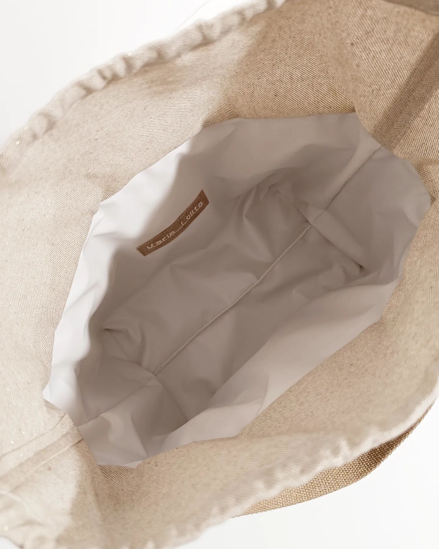 Lancheira térmica verde tropa e linho bege + alças bege escuro