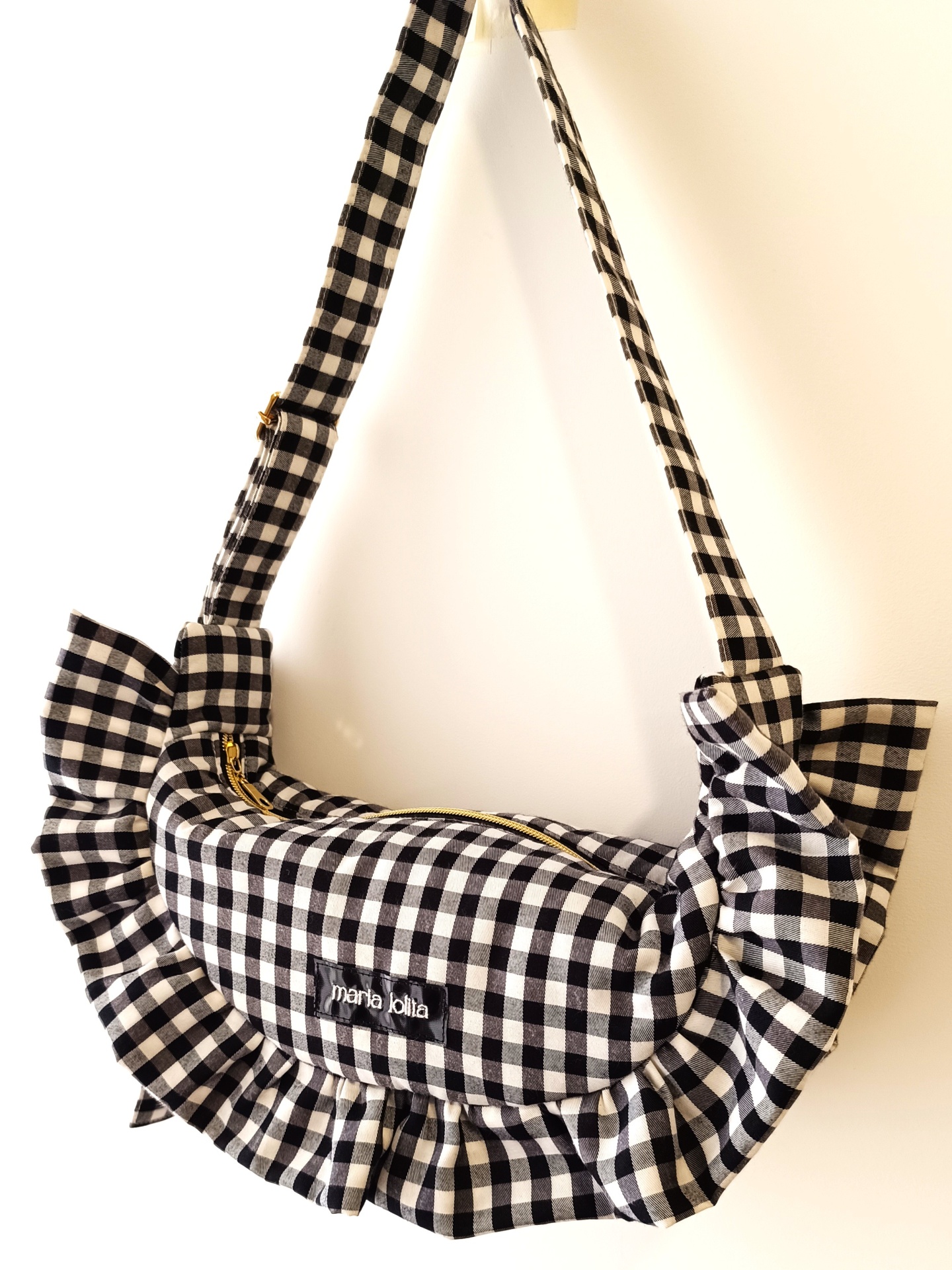 MALA OLÍVIA VICHY PRETO