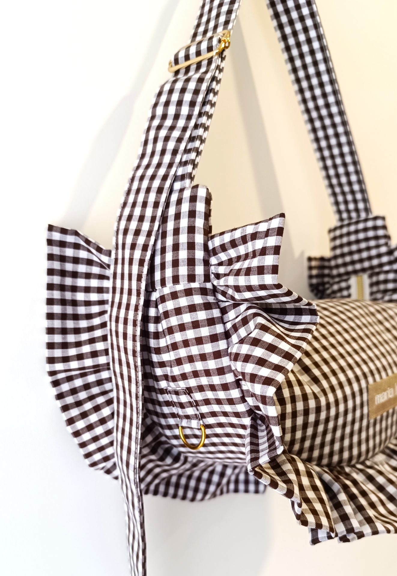 MALA OLÍVIA VICHY CASTANHO