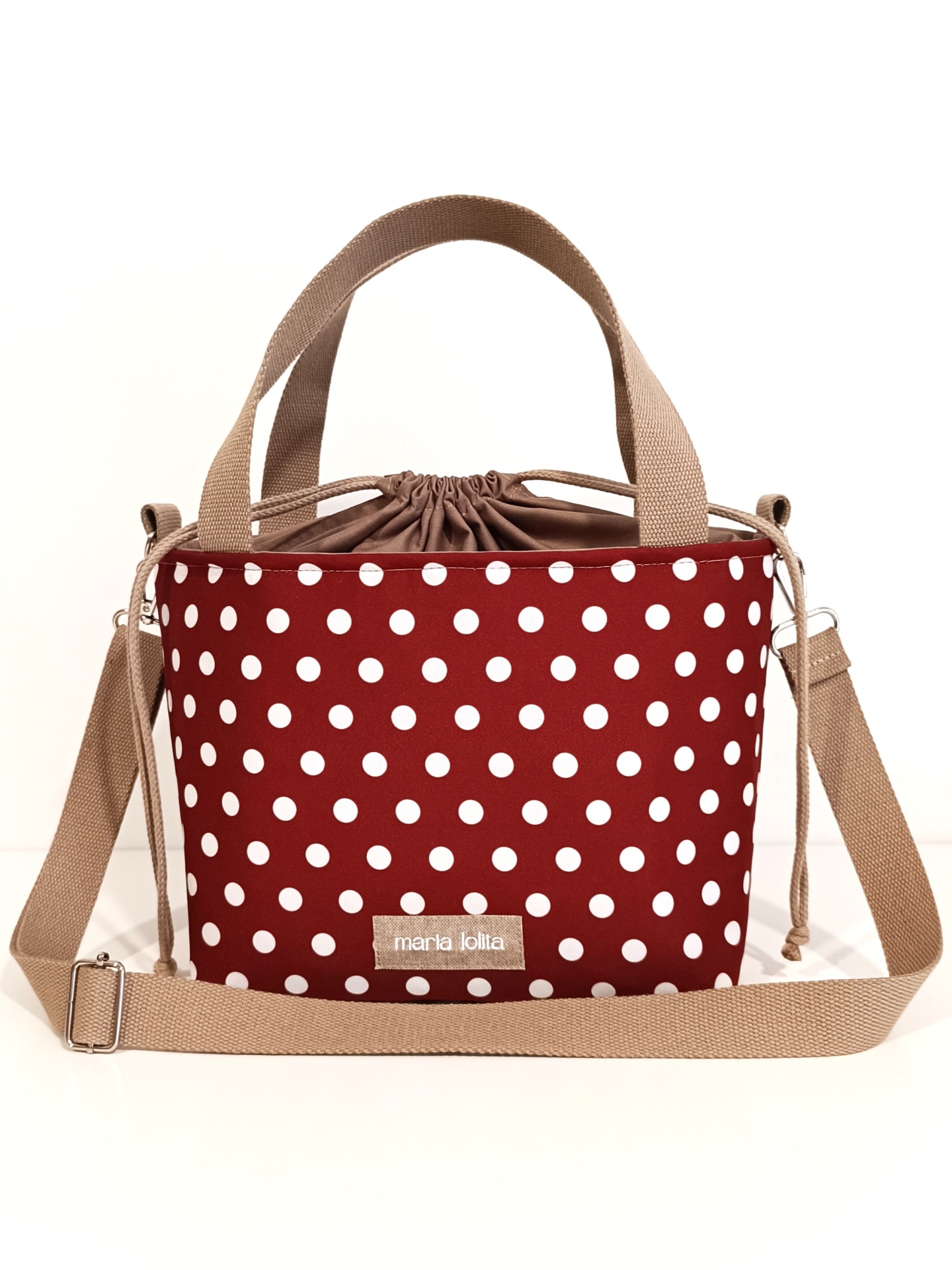 LANCHEIRA TÉRMICA CASTANHO COM BOLAS