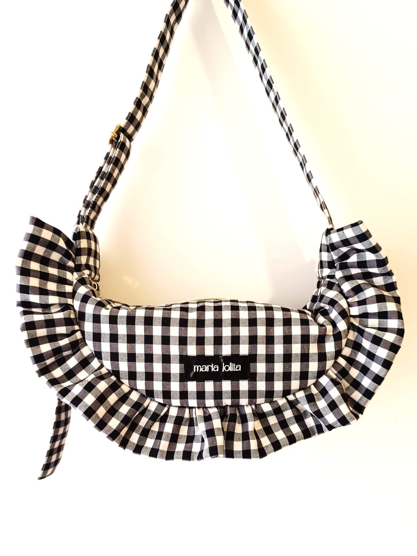 MALA OLÍVIA VICHY PRETO