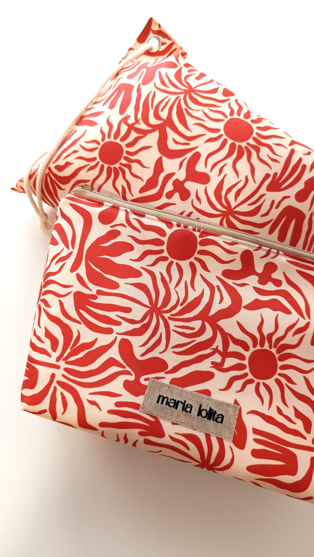 BOLSA TÉRMICA + ALMOFADA SOL E ALGAS TERRACOTA