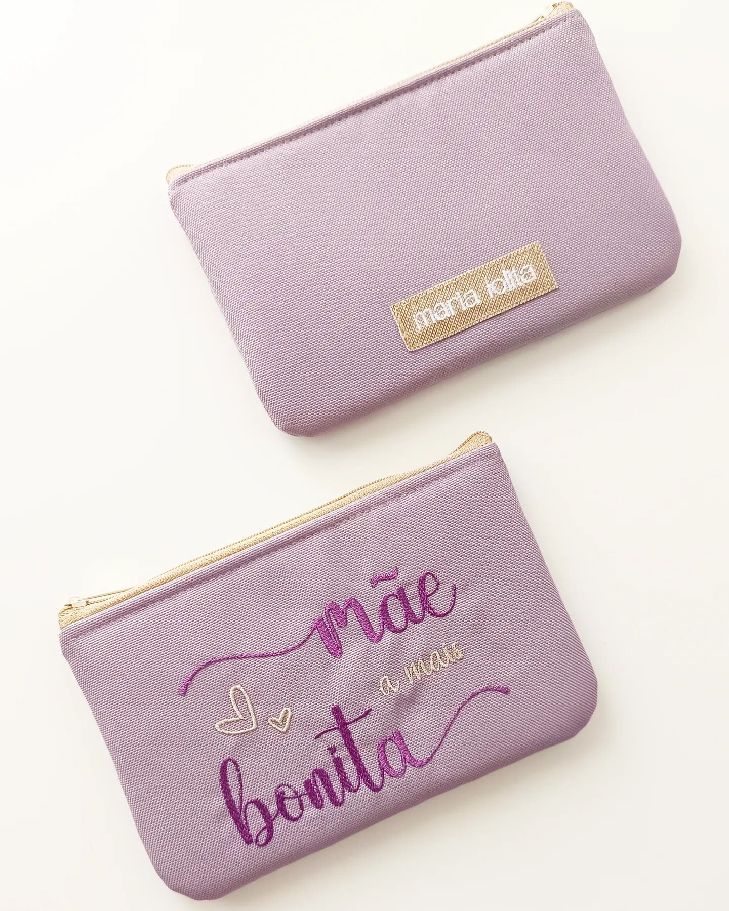 Nécessaire com bordado - Mãe