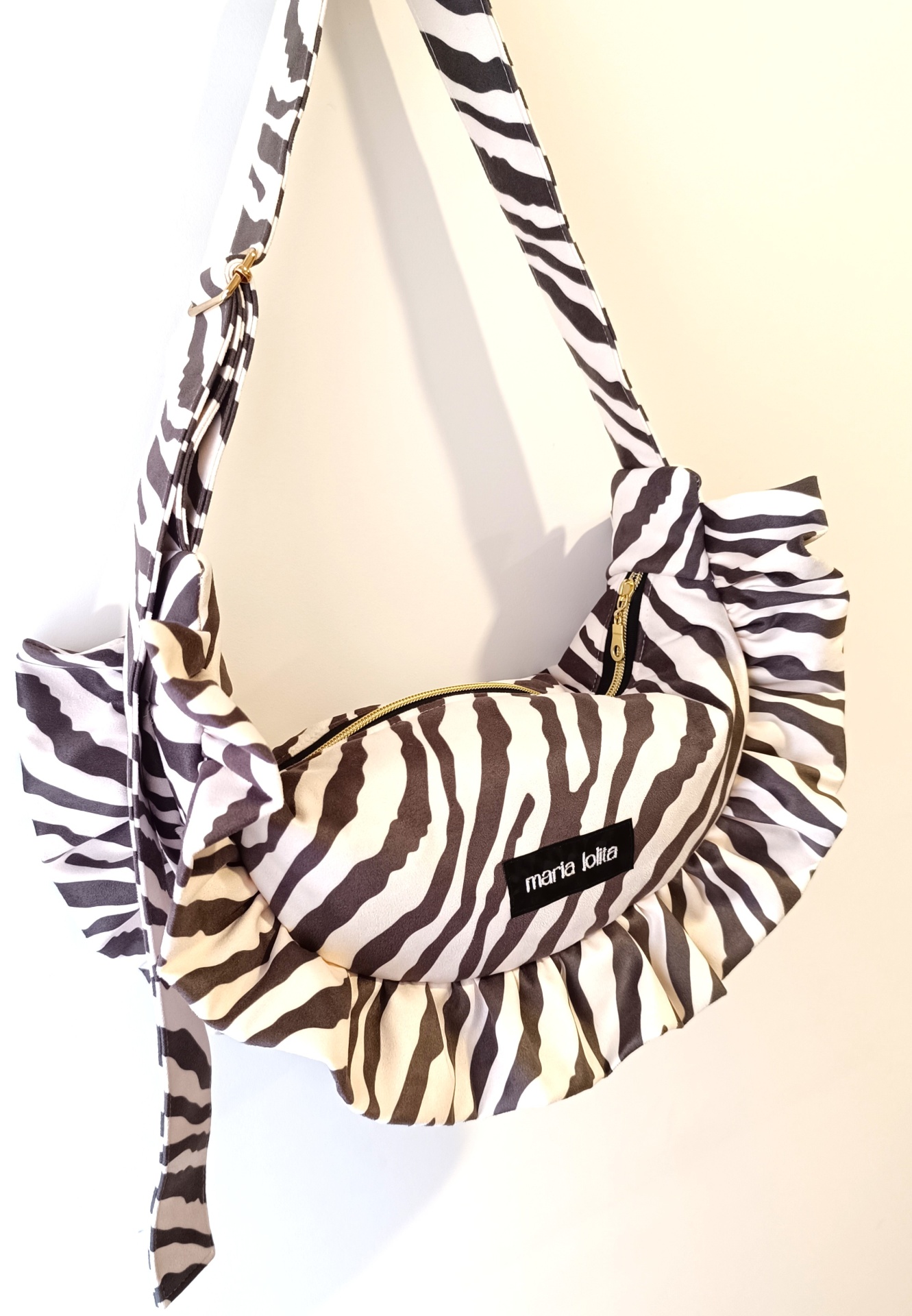 MALA OLÍVIA CAMURÇA ZEBRA CASTANHA