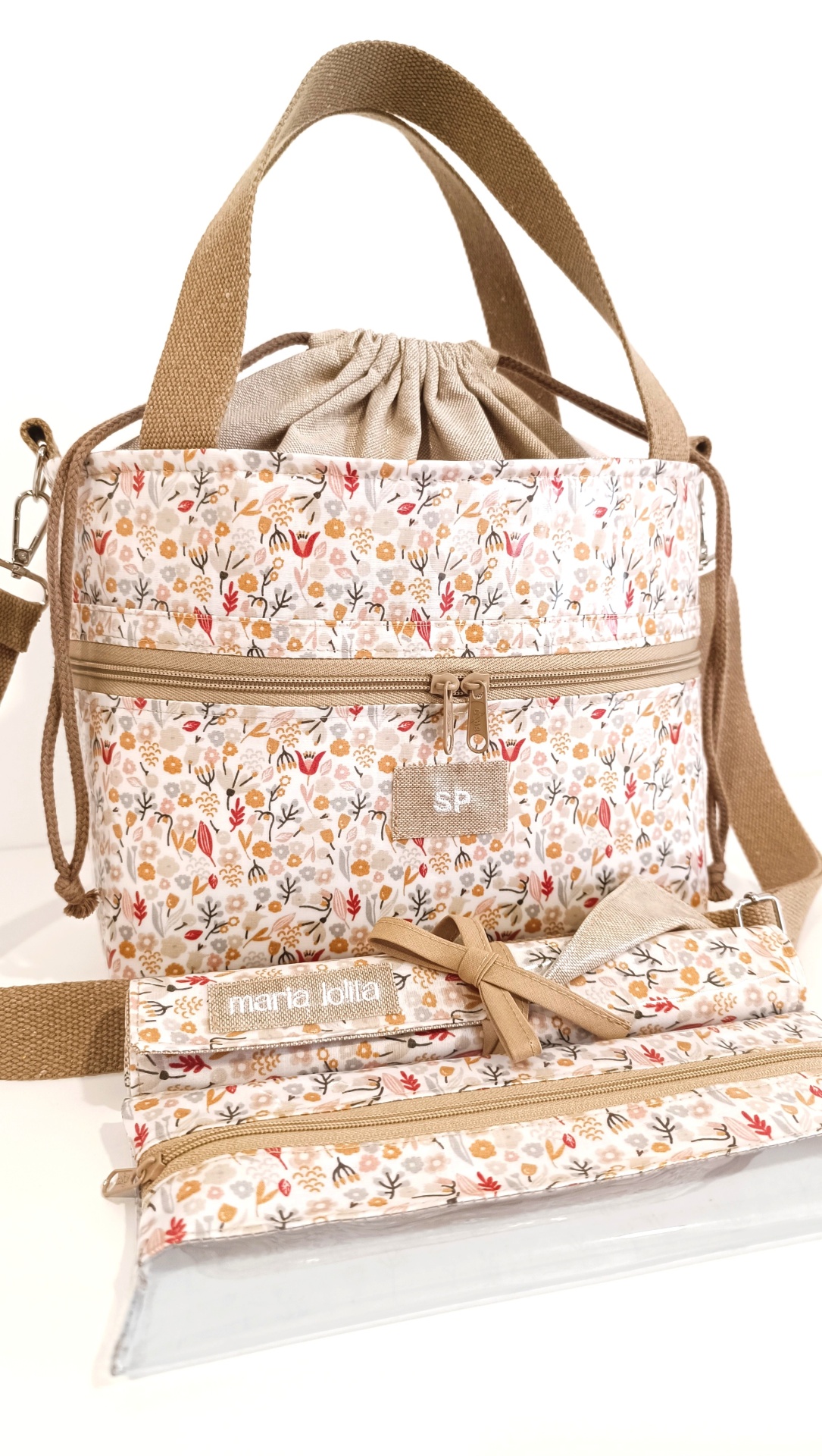 LANCHEIRA TÉRMICA FLORZINHAS NUDE