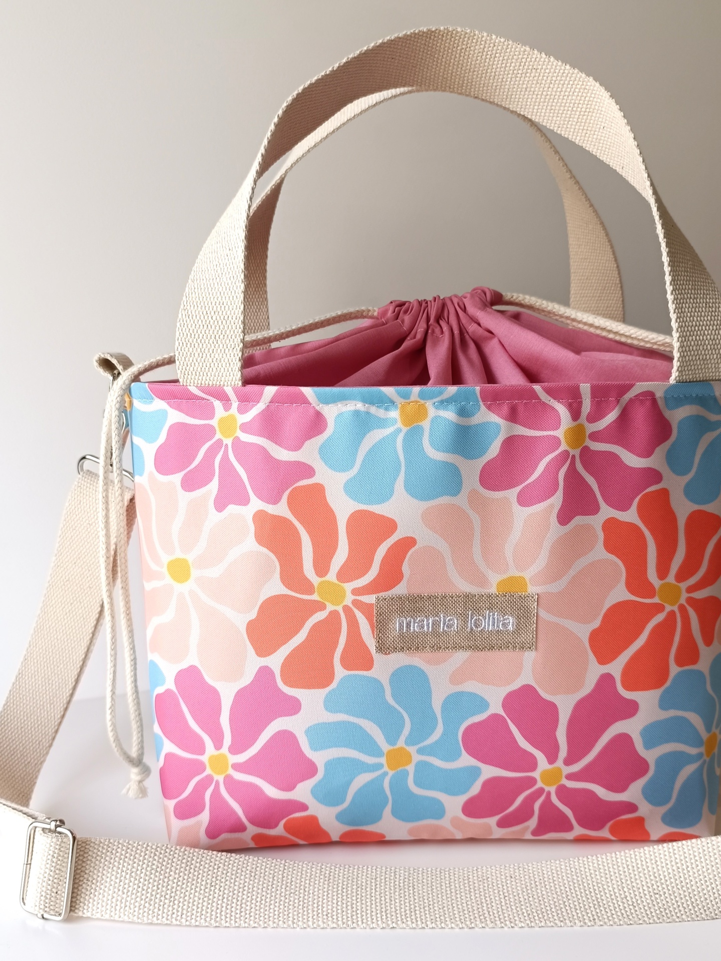 LANCHEIRA TÉRMICA FLORES COLORIDAS