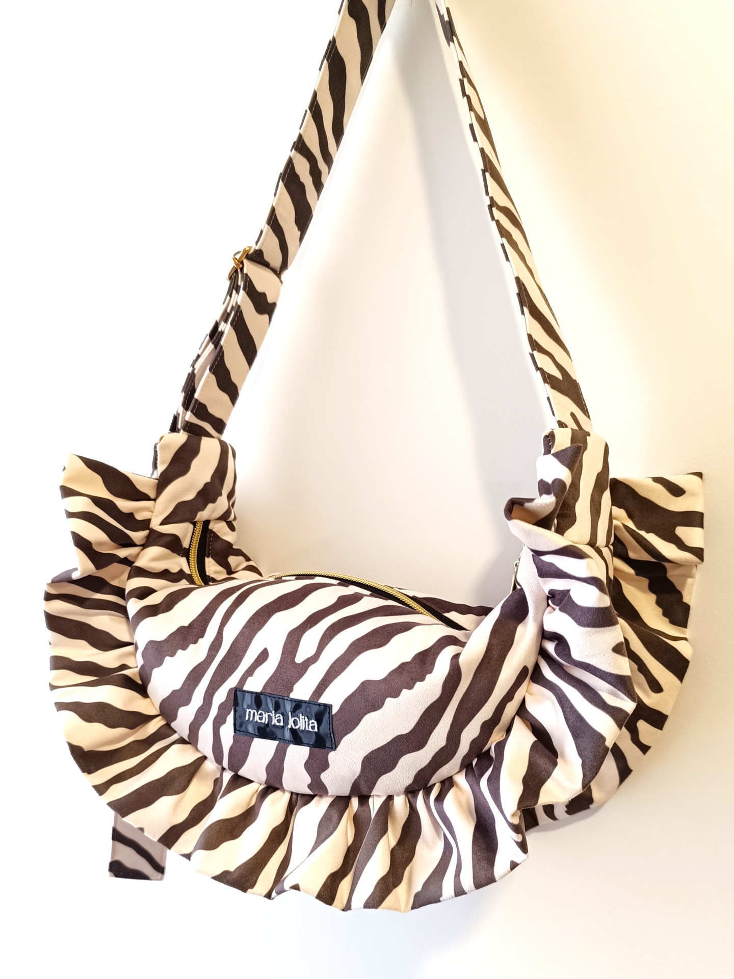 MALA OLÍVIA CAMURÇA ZEBRA CASTANHA