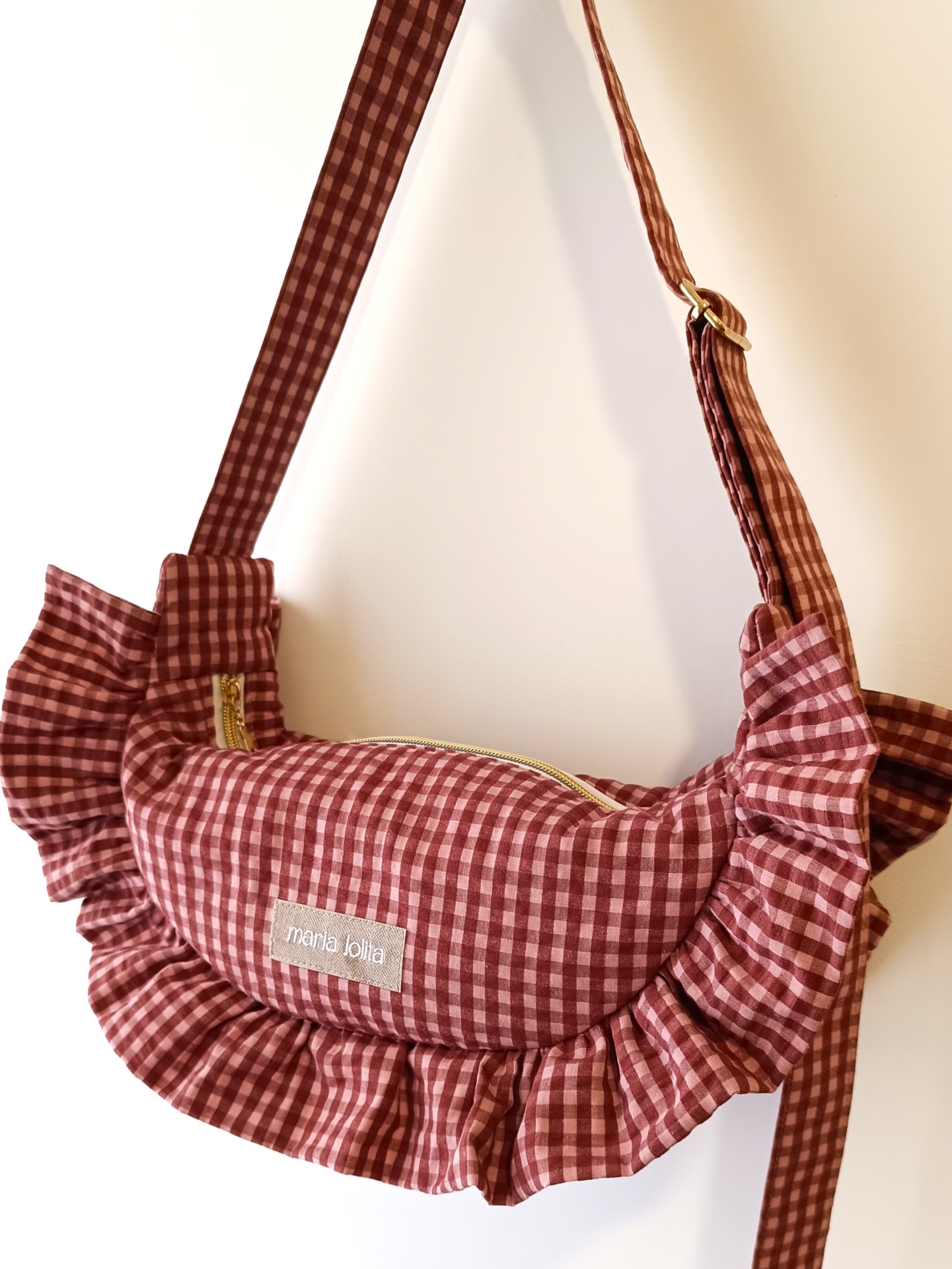 MALA OLÍVIA VICHY FRAMBOESA