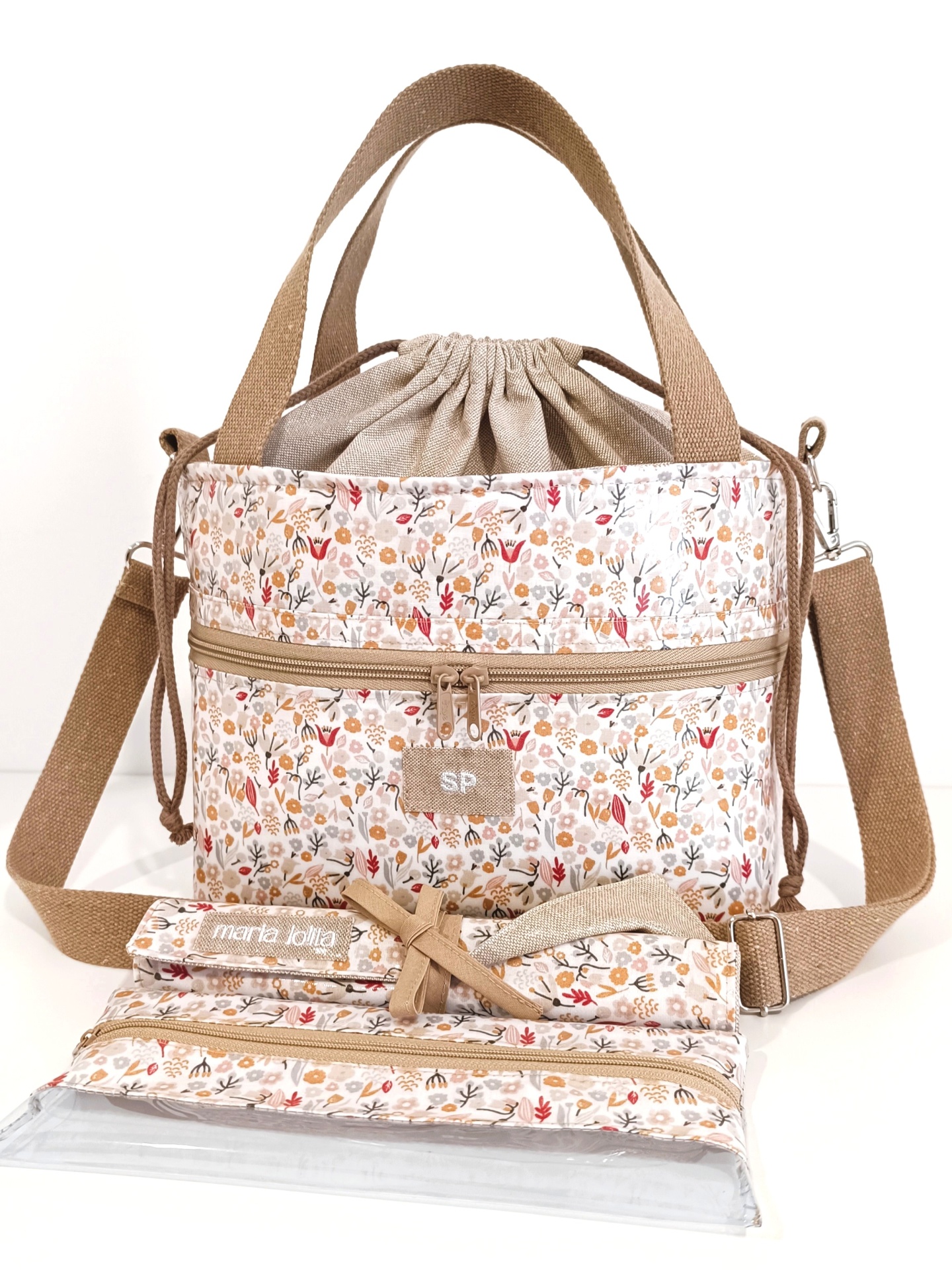 LANCHEIRA TÉRMICA FLORZINHAS NUDE