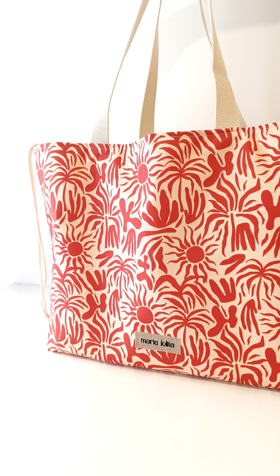 SACO DE PRAIA SOL E ALGAS TERRACOTA