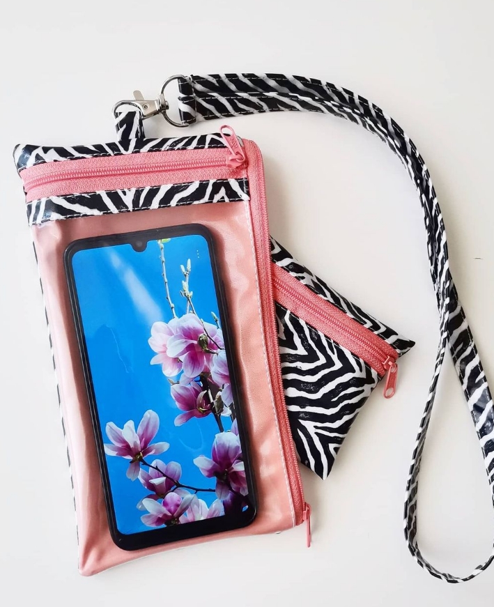 Bolsa de telemóvel - fecho frontal