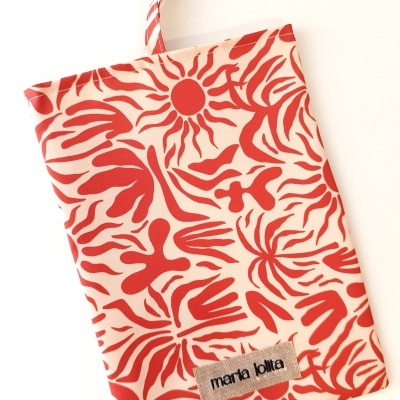 CAPA PARA LIVRO SOL E ALGAS TERRACOTA