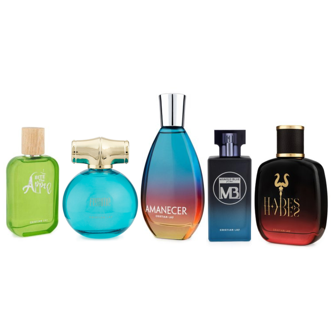 Cristian Lay | Set 5 Perfumes Homem e Mulher Cristian Lay | Set 5 Perfumes Homem e Mulher