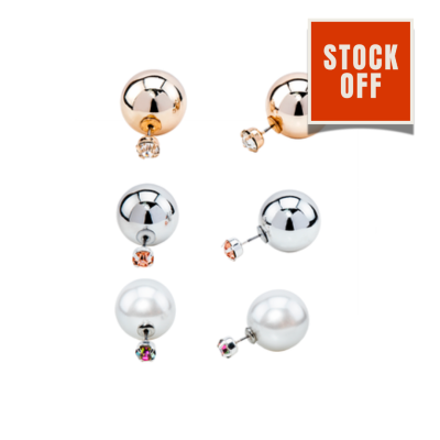 Brincos intercambiáveis bolas