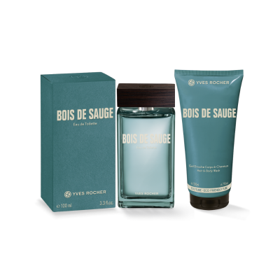 Yves Rocher | Conjunto Bois de Sauge Eau de Toilette 100ml + Gel Duche Corpo & Cabelo 200ml
