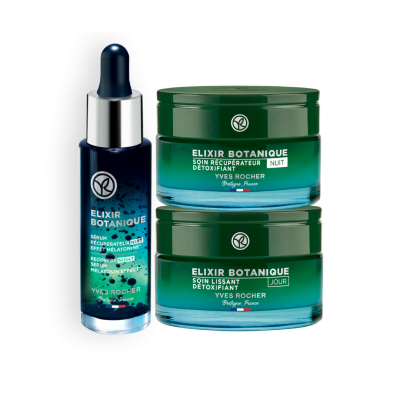 Yves Rocher | Conjunto Antipoluição Elixir Botanique Sérum Noite + Cremes