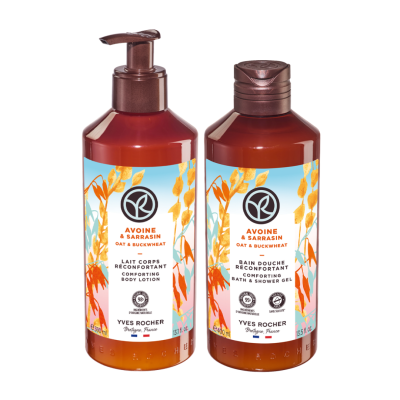 Yves Rocher | Coffret Aveia & Trigo-Sarraceno: Leite Corpo + Gel Duche