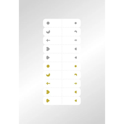 Hismile | SmileStika Mixed Gem Pack (adesivos metalizado para dentes)