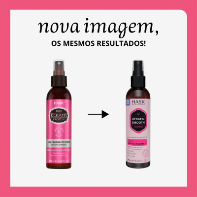 HASK | Spray leave-in 5 em 1 Queratina e Oleo Jojoba 175ml