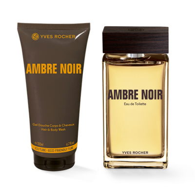 Yves Rocher | Conjunto Ambre Noir Eau de Toilette 100ml + Gel Duche Corpo & Cabelo 200ml