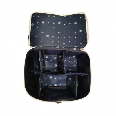 Bolsa para Cosméticos com separadores ajustáveis
