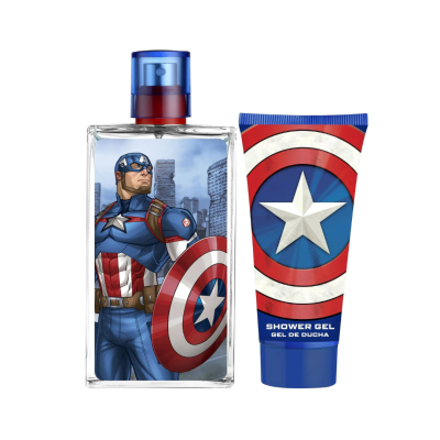 DISNEY | Conjunto Marvel Capitão América com Bolsa + Eau de Toilette 100ml + Gel Duche 60ml