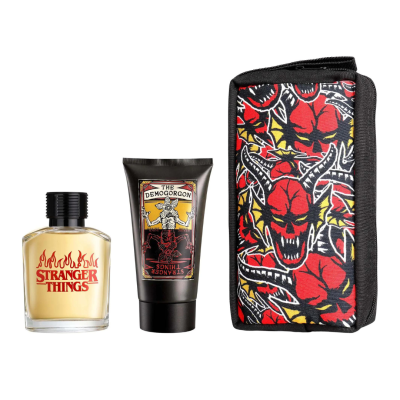NETFLIX | Coffret Stranger Things: Eau de Toilette masculino 100ml + Gel Duche 150ml +  Bolsa