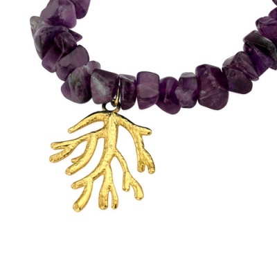 Gargantilha Ametista Natural