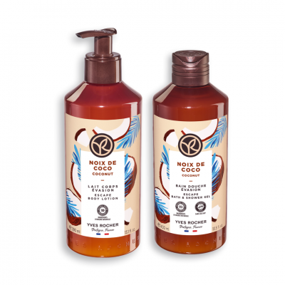 Coffret Noz de Coco: Leite Corpo + Gel Duche
