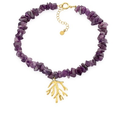 Gargantilha Ametista Natural