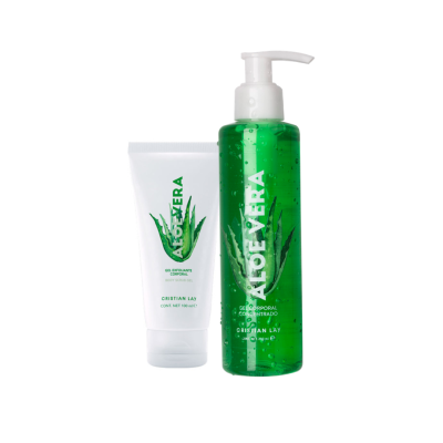Cristian Lay | Pack Aloé Vera: Gel Corporal Concentrado + Gel Esfoliante