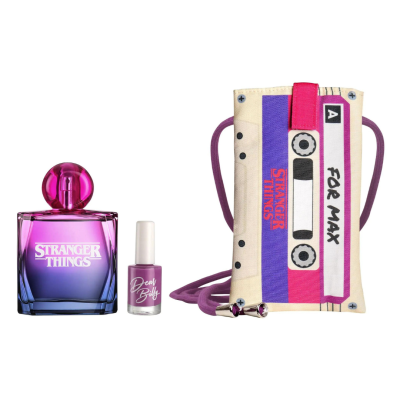 NETFLIX | Coffret Stranger Things: Eau de Toilette feminino 100ml + Verniz 10ml +  Bolsa