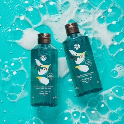 Yves Rocher | Champô Monoi Duche Suave 2 em 1 Corpo & Cabelo - 400ml Yves Rocher | Champô Monoi Duche Suave 2 em 1 Corpo & Cabelo - 400ml