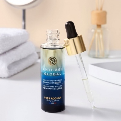 Yves Rocher | Anti-Âge Global Concentrado Bifásico Recuperador de Noite 30ml