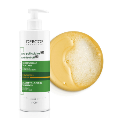 Champô Anti-Caspa Cabelo Seco Dercos 390ml Champô Anti-Caspa Cabelo Seco Dercos 390ml