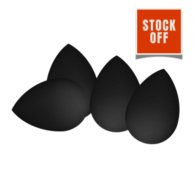 MB.cosmetics | Pack 4 Esponjas Maquilhagem Pretas